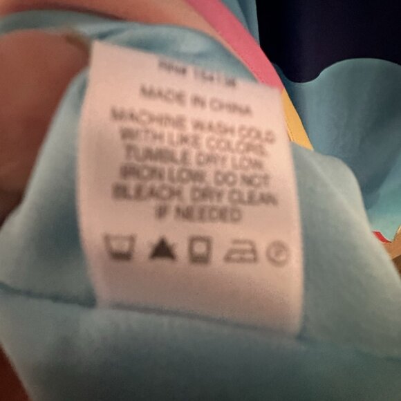 STAUD Milla Mini Dress Capri Coastal Marble Women's Size 4 Multicolor Colorful! - Picture 5 of 7